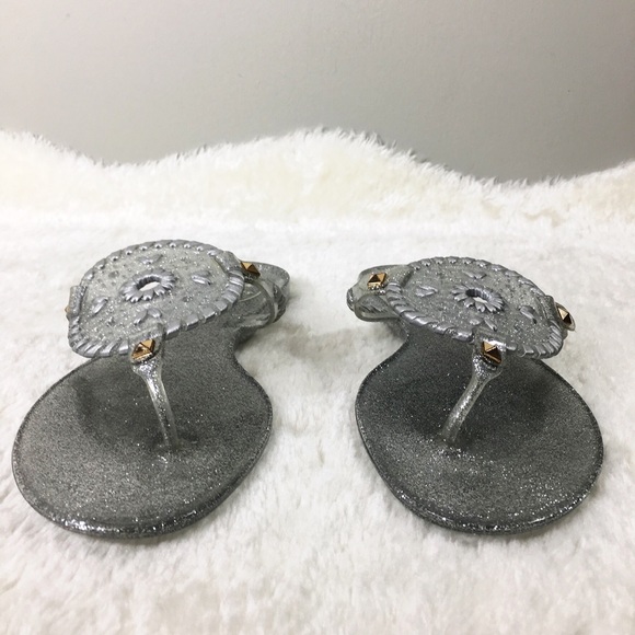 Jack Rogers Georgica Glitter Jelly Sandals Size 7 - Picture 8 of 8